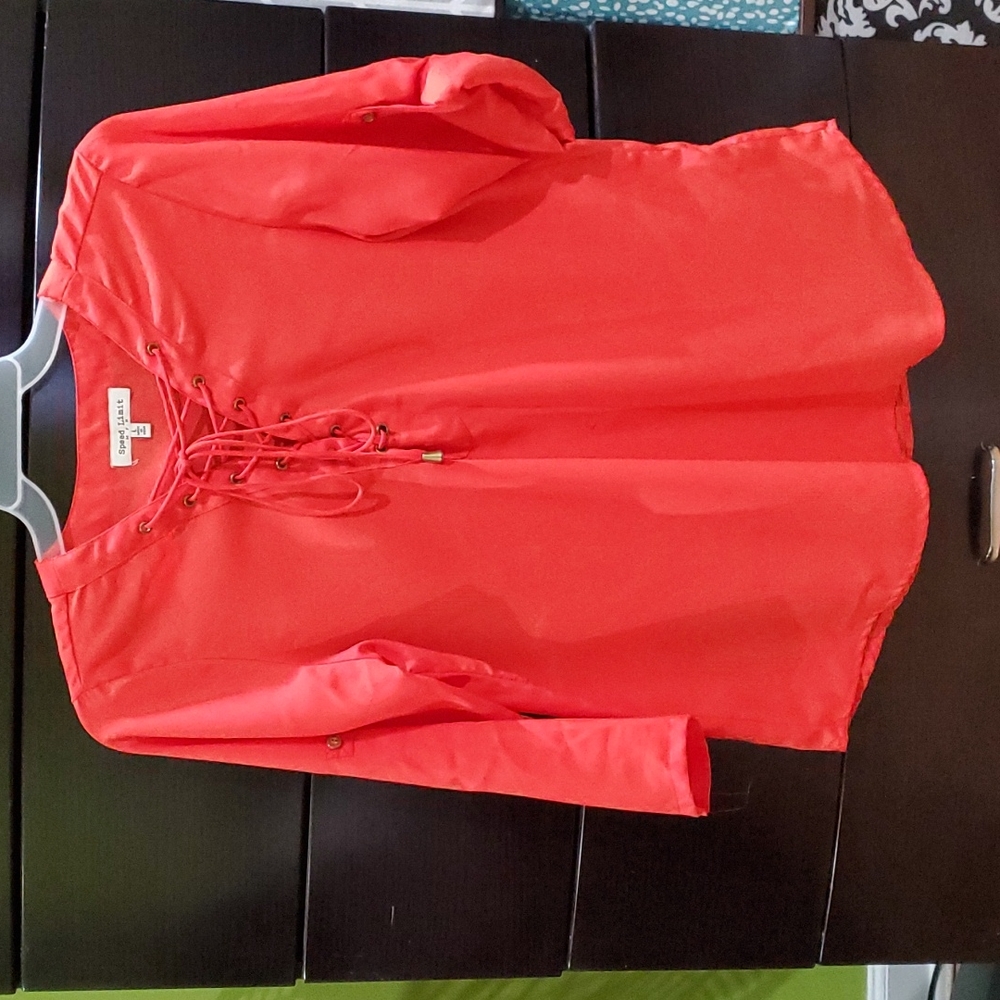 Orange blouse